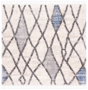 Berber Fringe Shag BFG628A Cream / Blue