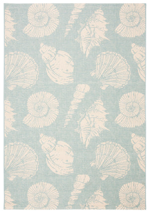 Courtyard CY6239 Aqua / Beige