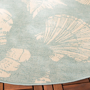 Courtyard CY6239 Aqua / Beige