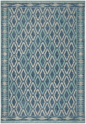 Courtyard CY8531 NAVY / AQUA