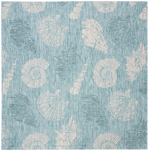 Courtyard CY8547 Aqua / Cream