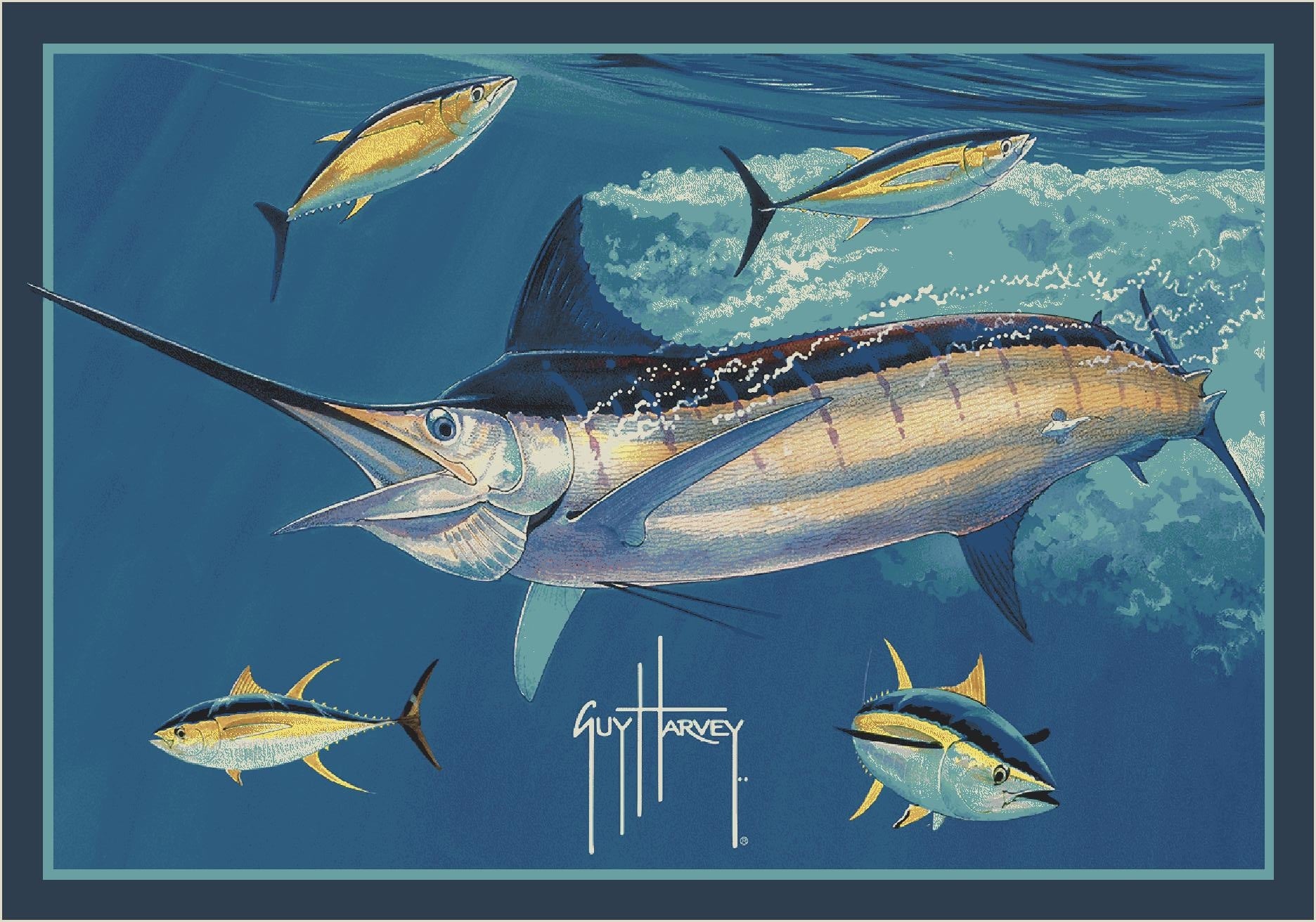 Guy Harvey Marlin Tuna Blue