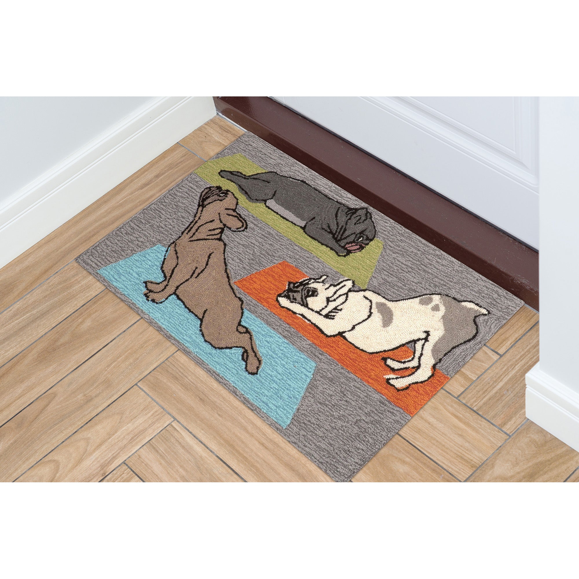 Frontporch Yoga Dogs Grey