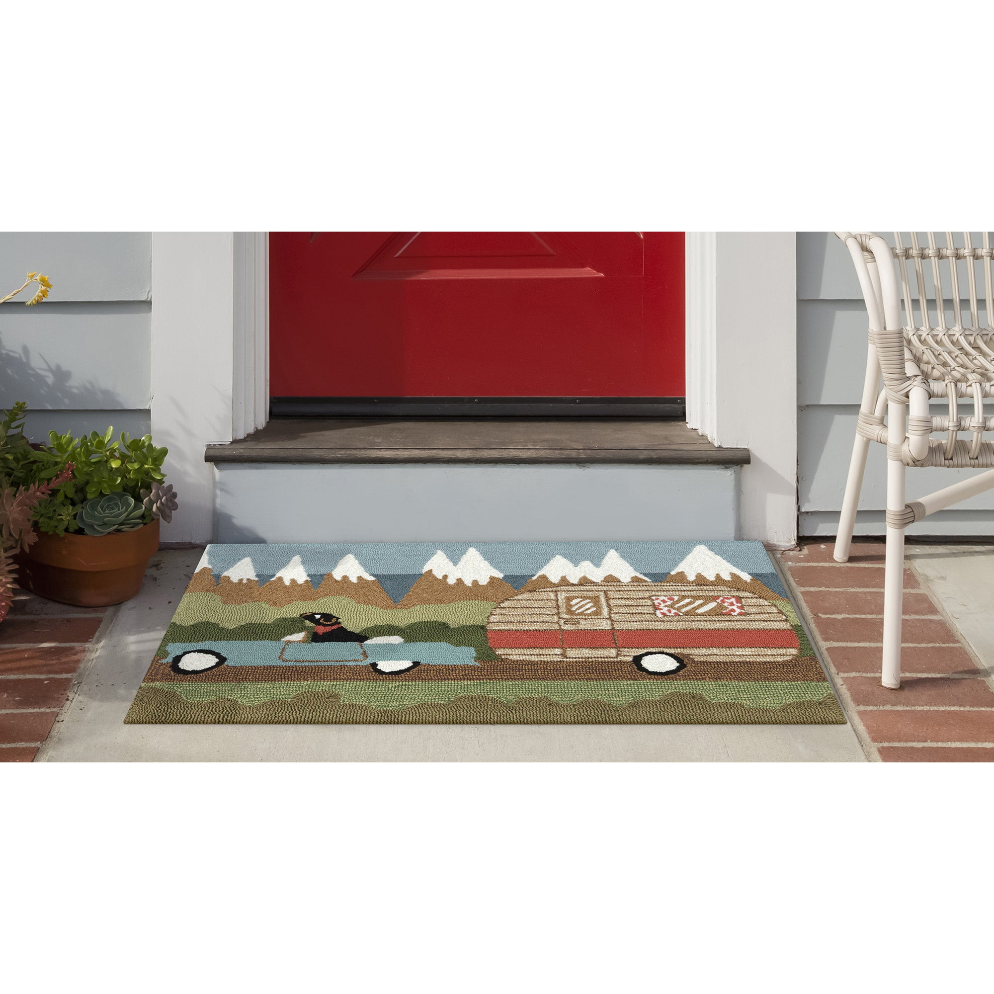 Frontporch Camping Dog Green