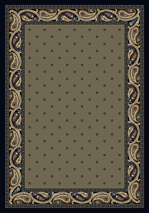 Paisley Rug Sage Indigo