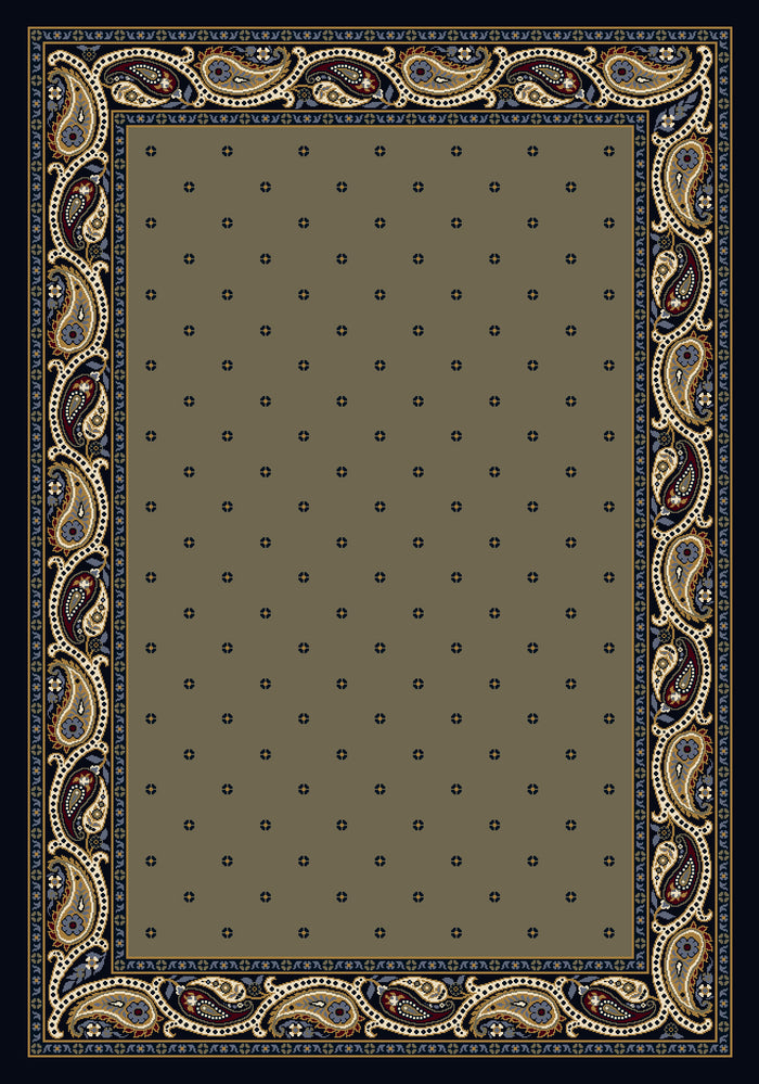 Paisley Rug Sage Indigo